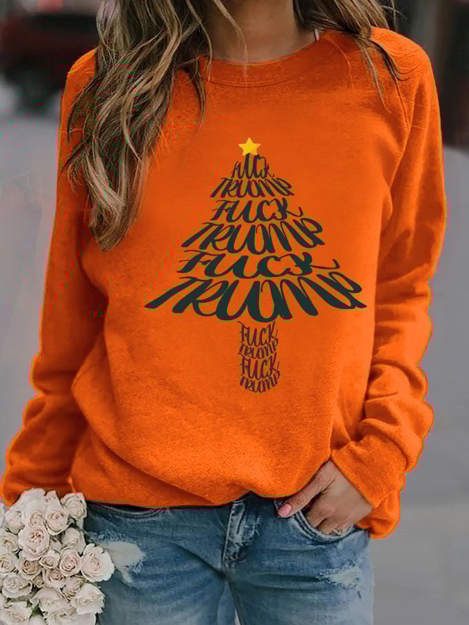 🔥Buy 3 Get 15% Off🔥Women's Funny Christmas Tree With fdt Sweatshirt