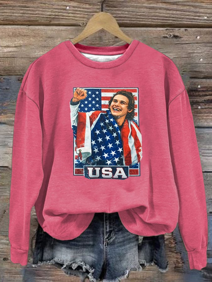 Women's Funny Character Print Sweater