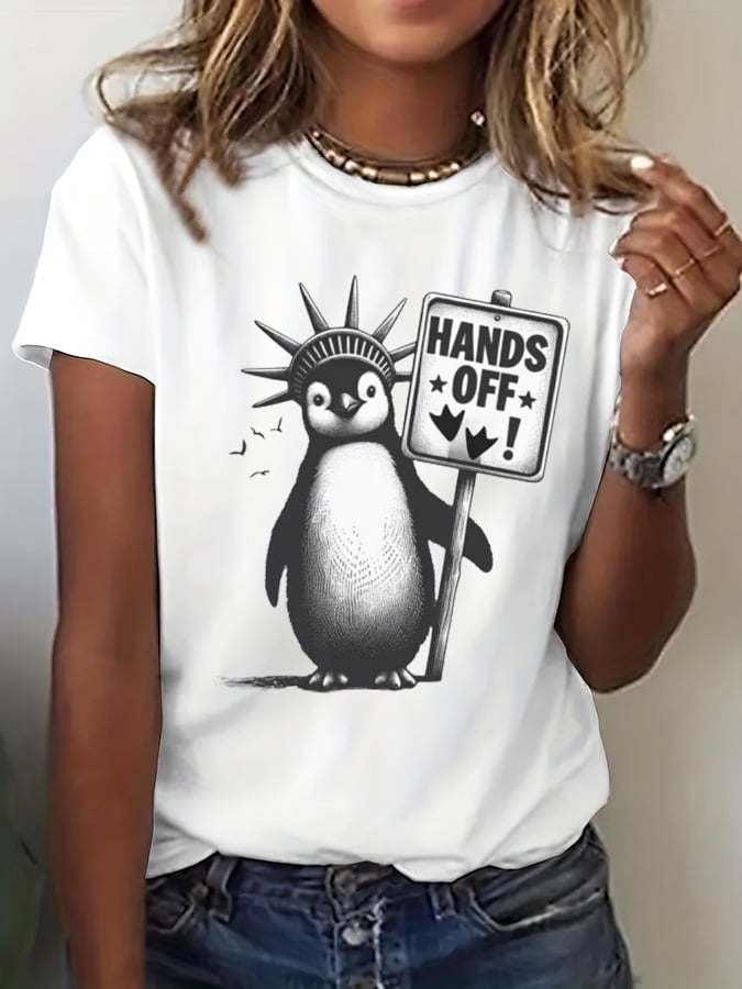🔥Buy 3 Get 15% Off🔥Women's Hands Off Print T-Shirt