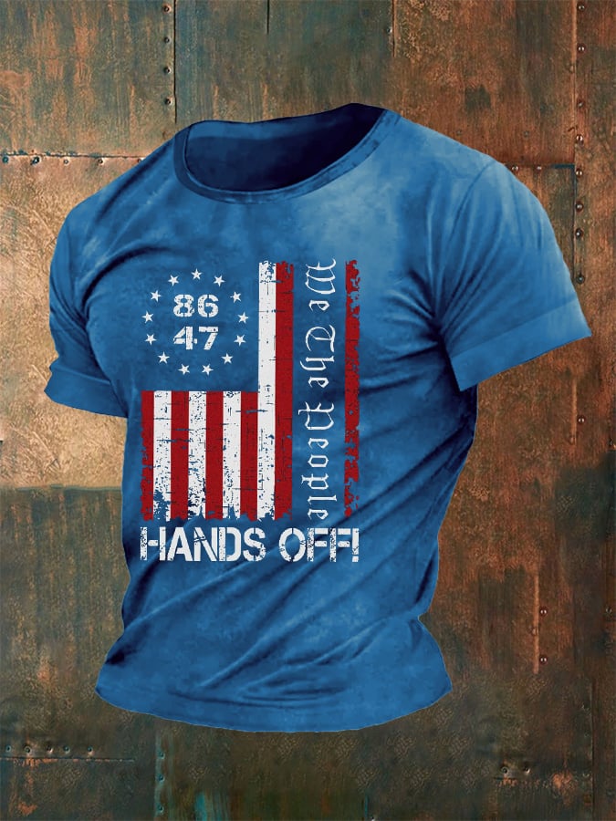 Men's We The People Hands Off My Social Security Print T-Shirt