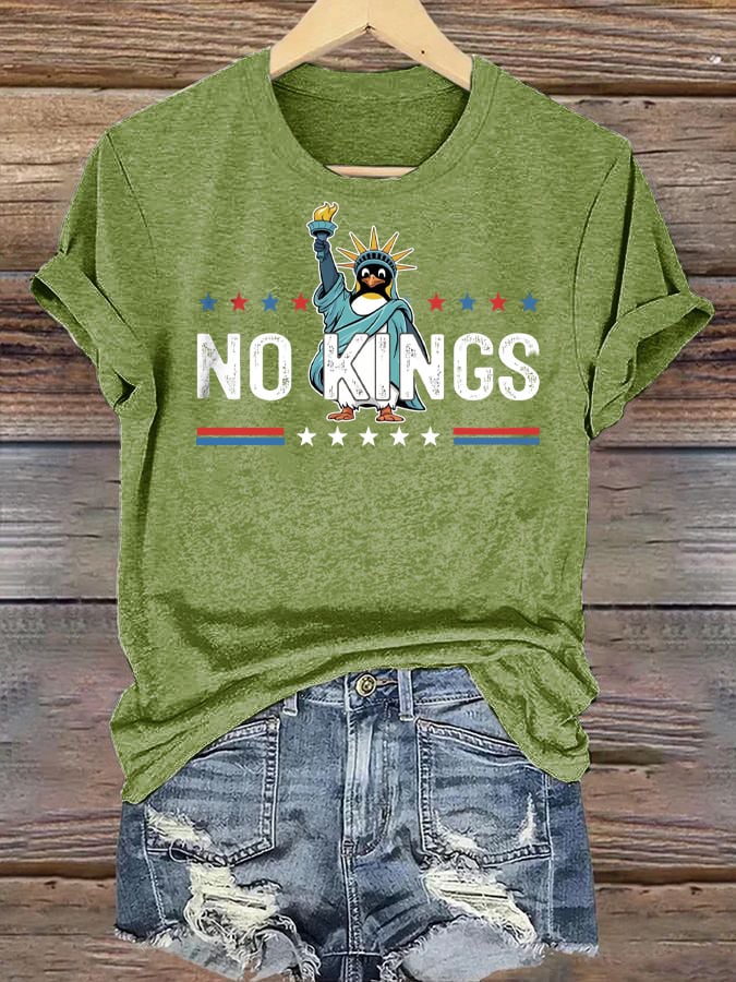 🔥Buy 3 Get 15% Off🔥Women's Casual Fashion American Kingless Printed T-Shirt