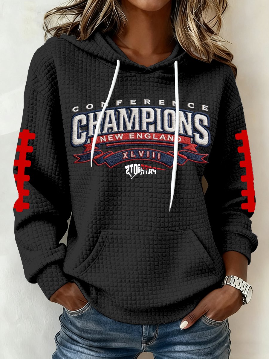 Women's Football Print Hoodie Sweatshirt