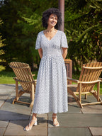 Maddie Short Sleeve Dress - Polka Dot Print