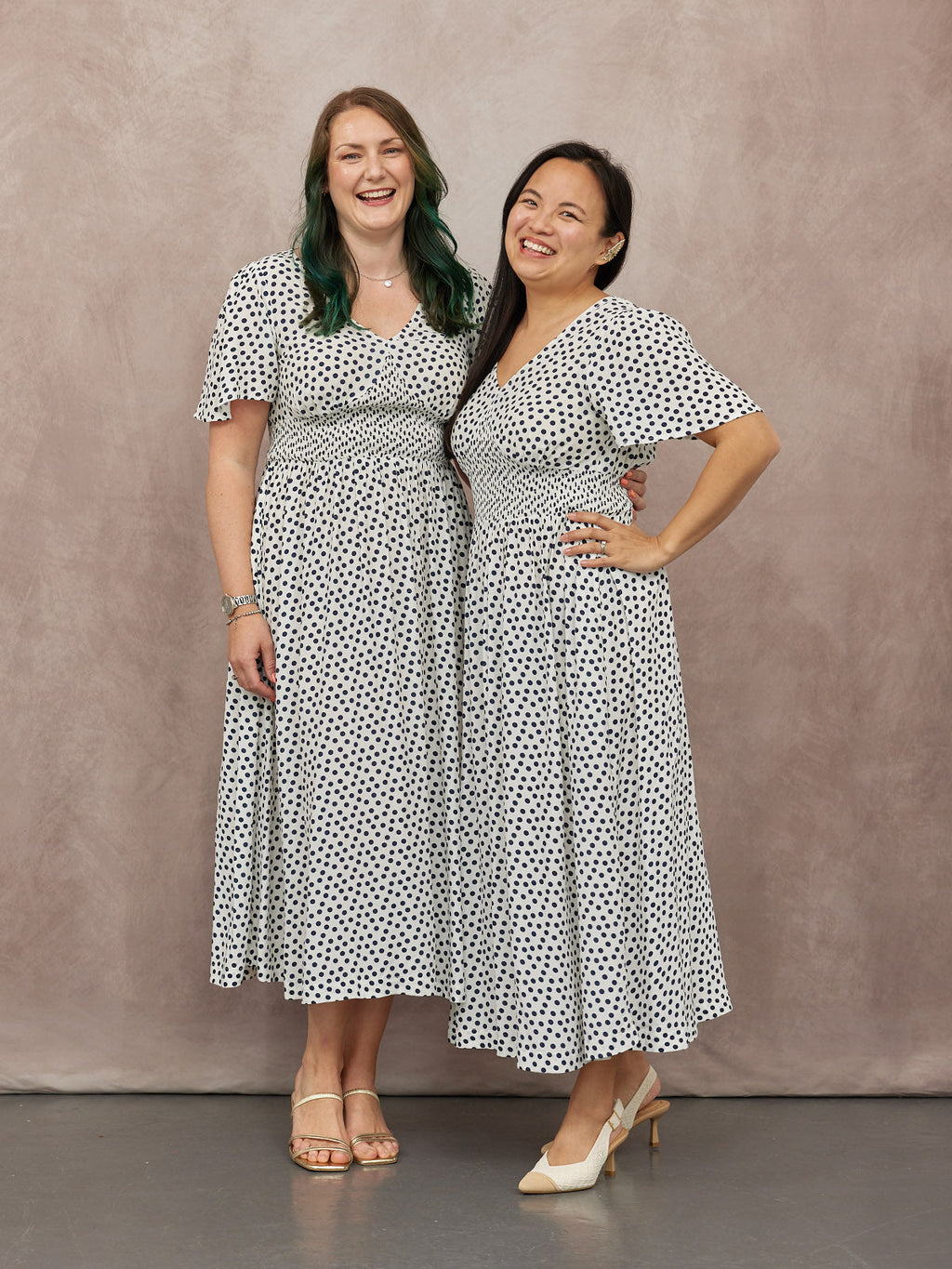 Maddie Short Sleeve Dress - Polka Dot Print