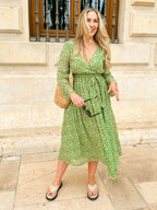 Dora Leaf Print Dress