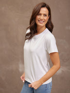 Adele Relaxed Tee - White