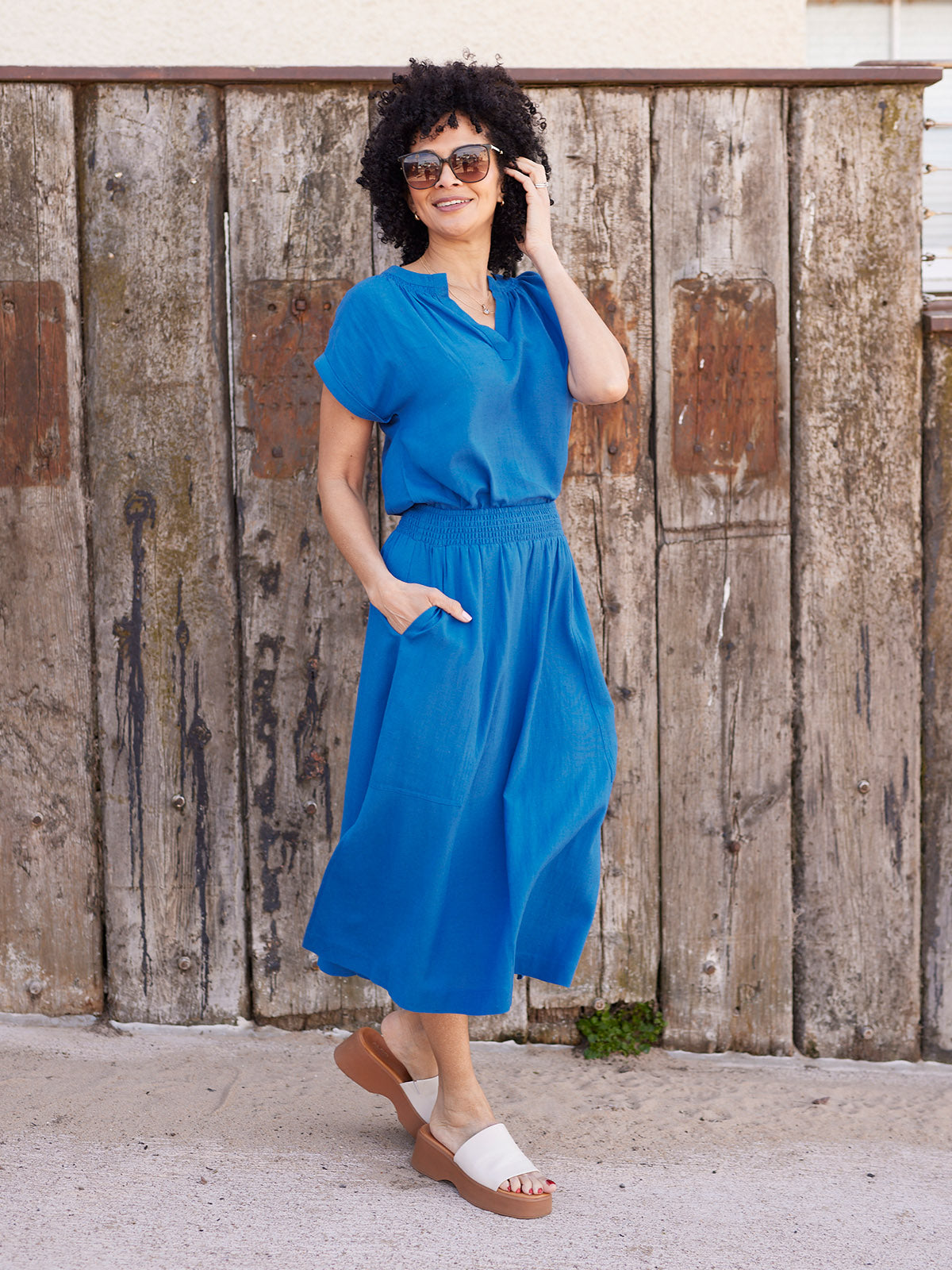 Lou Notch Neck Top