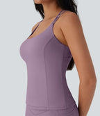 UltraSculptTM Cool Quick Dry Molded Cups Yoga Cami Top-UPF50+