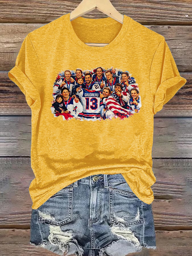 Women's  Funny Character Print T-Shirt