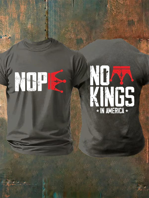 🔥Buy 3 Get 15% Off🔥Men's  No Kings In America T-Shirt