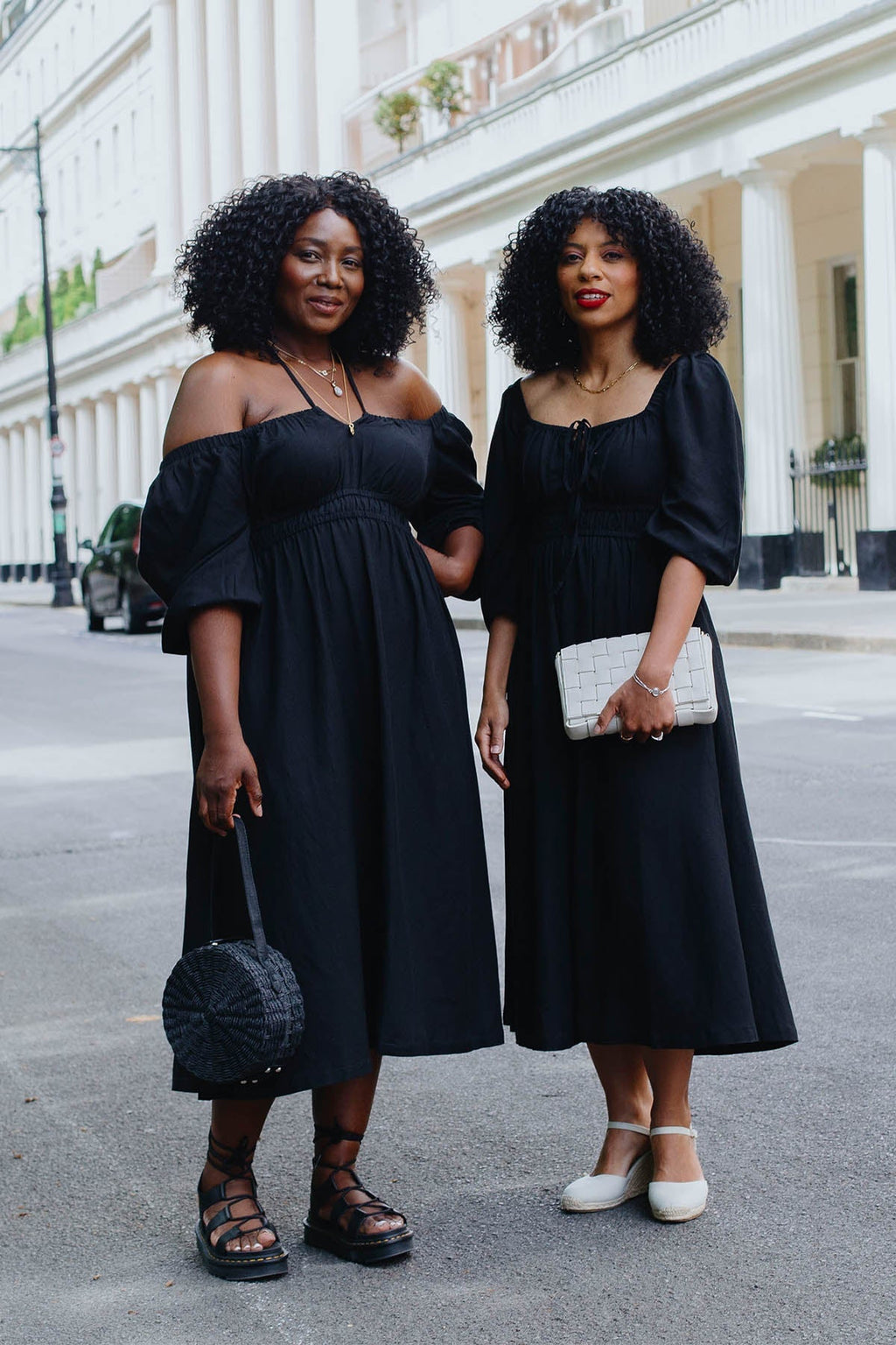 Cader 4 Way Midi Dress - Black
