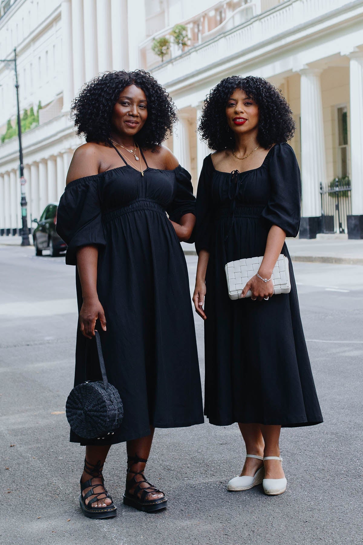Cader 4 Way Midi Dress - Black