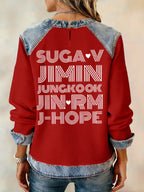 Women's Leisure  Print Sweatshirt