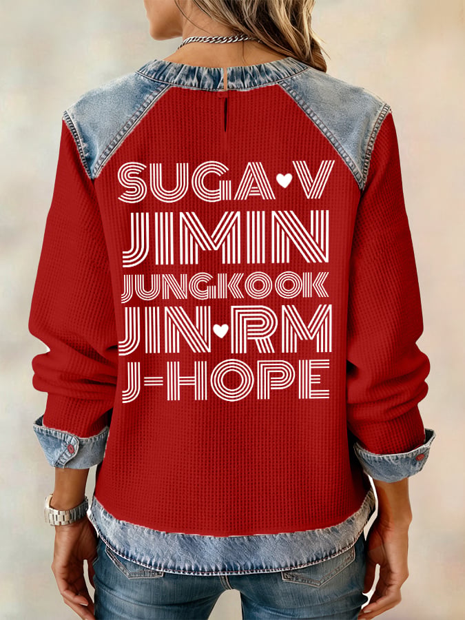 Women's Leisure  Print Sweatshirt
