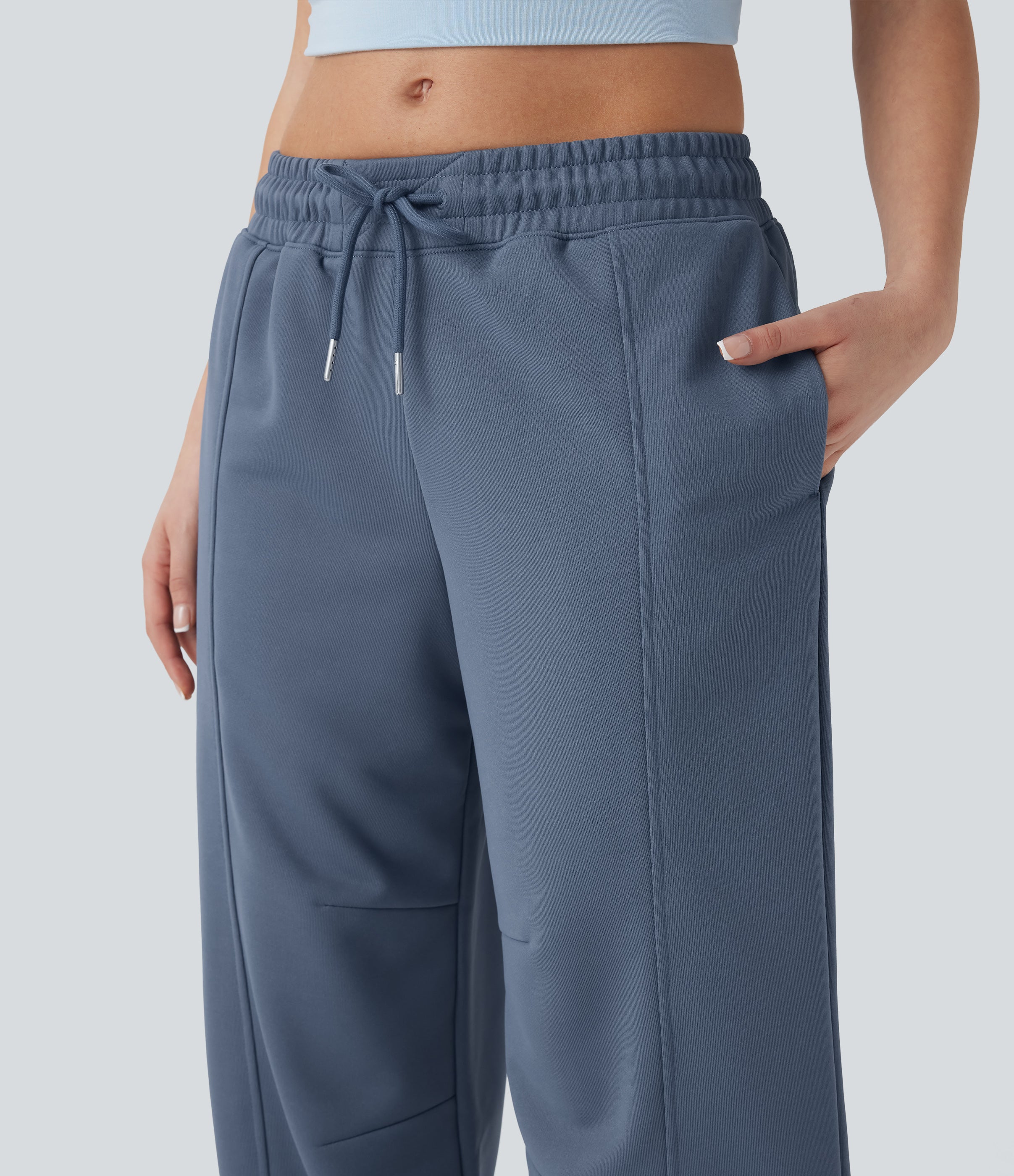 Low Rise Drawstring Casual Joggers with Pockets