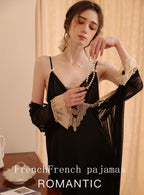 Lace Sleep Gown + Robe 2pcs Set