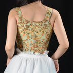 Retro Lace Up Ribbon Corset Bustier