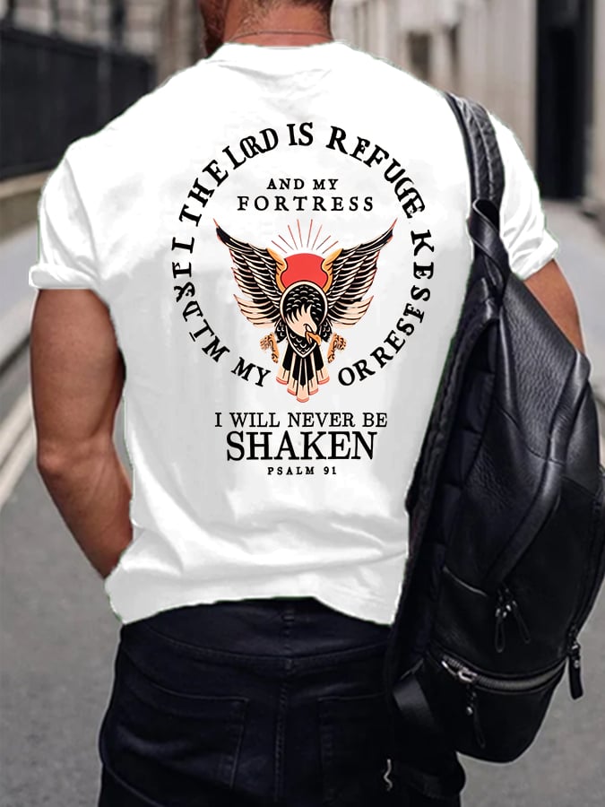 Men's Psalm 91 Printed Casual T-Shirt