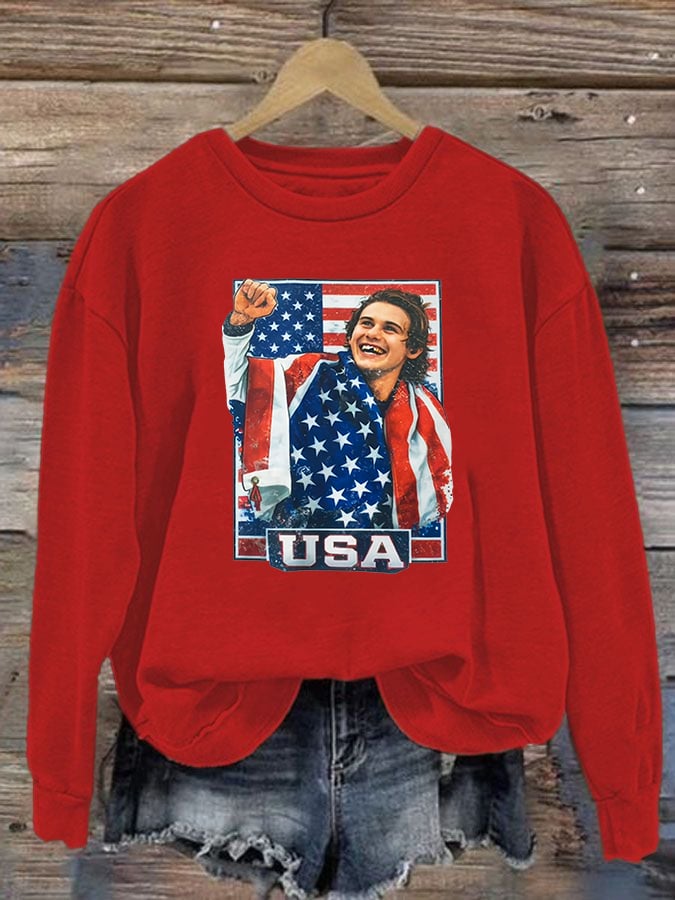 Women's  Funny Character Print  Sweater