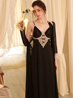 Lace Sleep Gown + Robe 2pcs Set