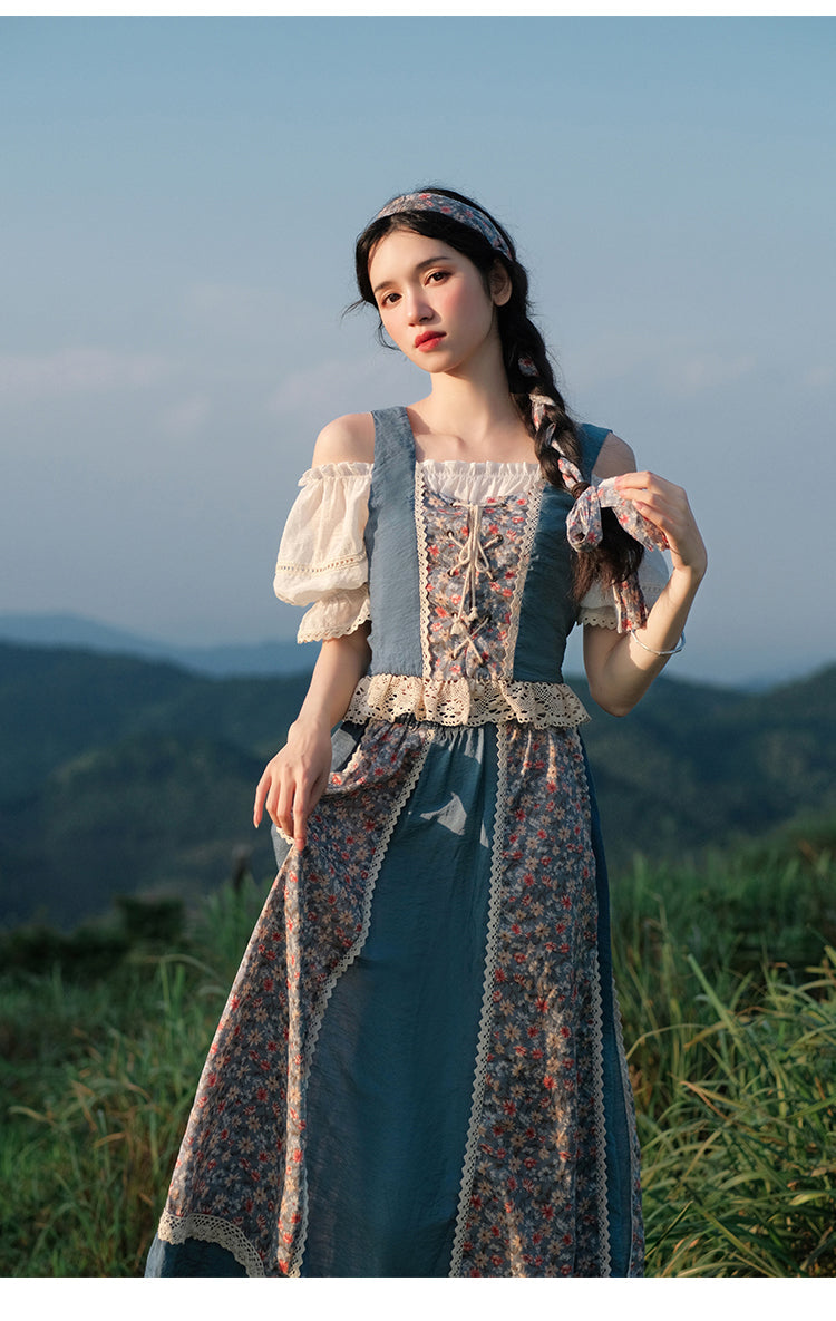 Countrycore Vintage Lace Floral 2Pcs Set