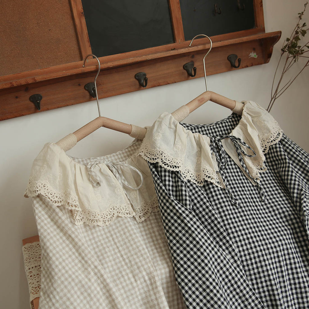 Big Cute Lace Collar Shirt