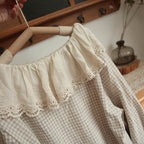 Big Cute Lace Collar Shirt