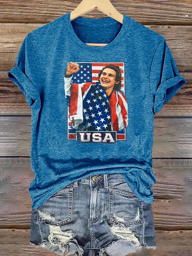 Women's  Funny Character Print T-Shirt
