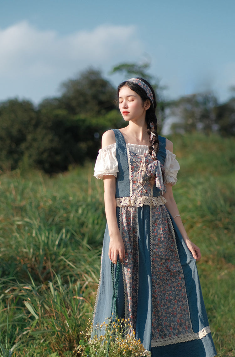 Countrycore Vintage Lace Floral 2Pcs Set