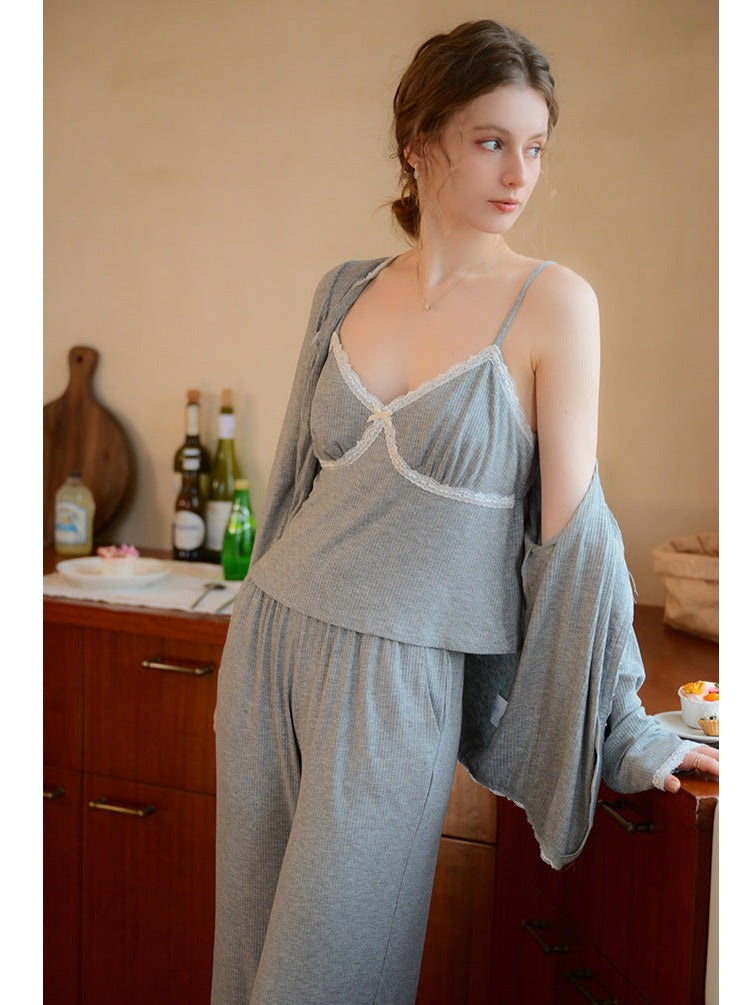 Built In Bra Loungewear 3pcs Set