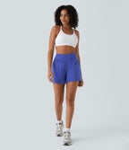 2026🔥UK Super High Waisted Back Pocket & Side Hidden Pocket 2-in-1 Yoga Shorts