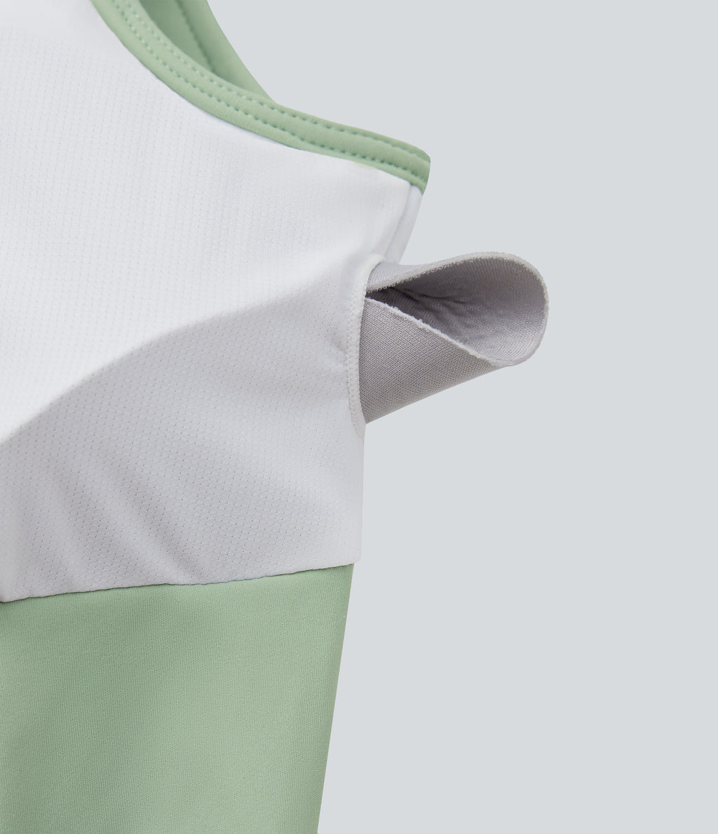 SoftlyZeroTM Airy Cut Out Ruched Cool Touch Yoga Tank Top