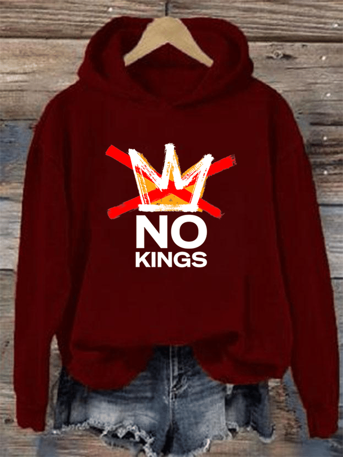 🔥Buy 3 Get 15% Off🔥Women's  America has No Kings Printed Casual Hoodies