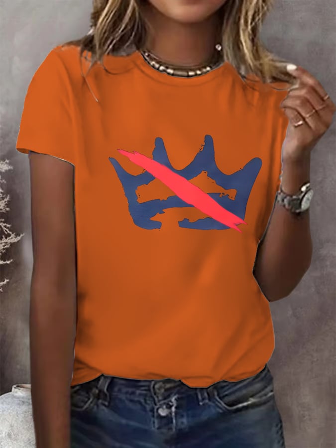 🔥Buy 3 Get 15% Off Women's  America has no kings Printed Casual T-Shirt