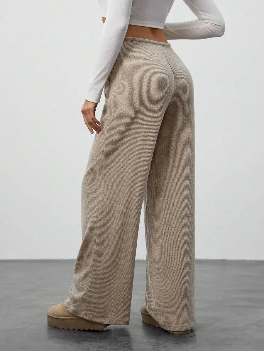 High Waist Comfortable Wide Leg Casual Jogging Pants, Versatile Athletic Trousers for Relaxed Fit, Ideal for Everyday Wear