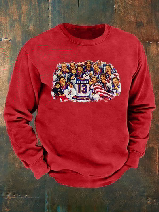 Men's  Funny Character Print  Sweatshirt