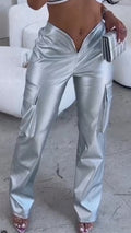 Ladies' Solid Color Casual Pants