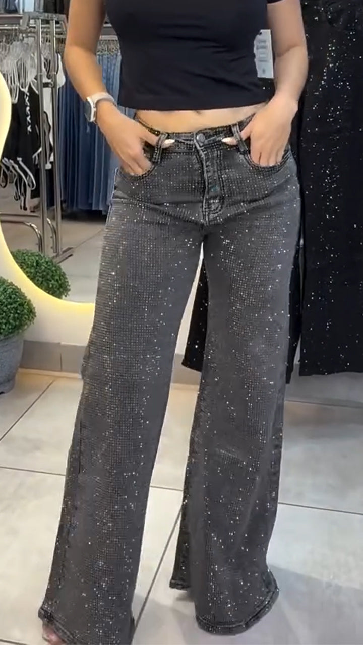 Womens Ironing Diamond Wash Water Casual Jeans