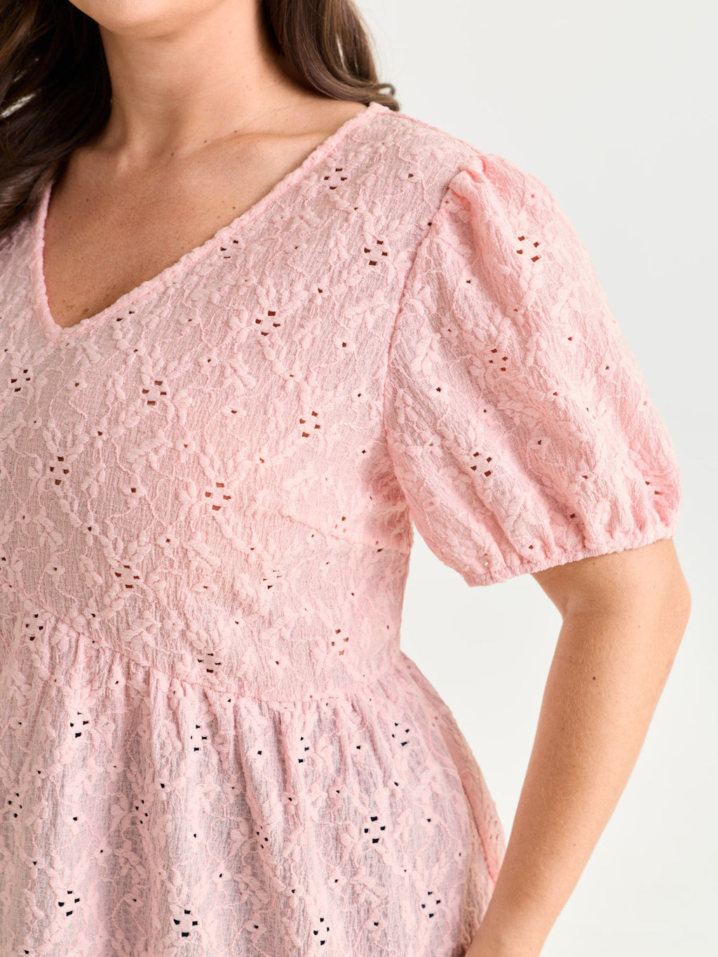 Back Bow Tie Textured Top