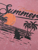 Summer-Ready Print Snowflake Effect T-Shirt
