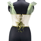 Tulle Straps Lily Of The Valley Boned Bustier