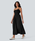 Maxi Casual Slip Dress with Pockets