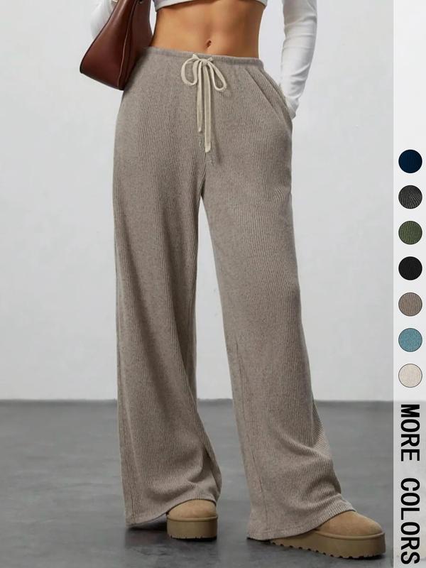 High Waist Comfortable Wide Leg Casual Jogging Pants, Versatile Athletic Trousers for Relaxed Fit, Ideal for Everyday Wear