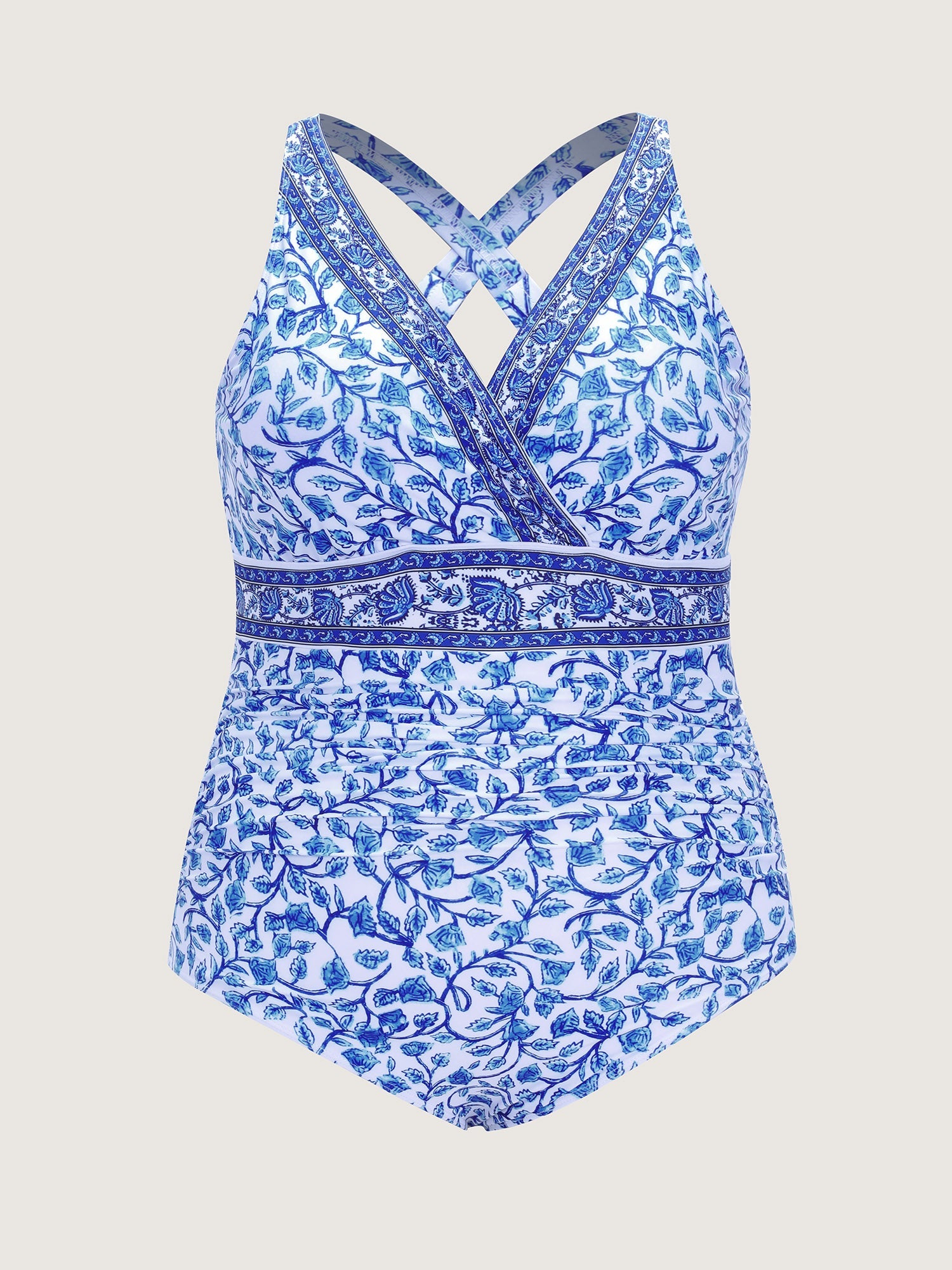 Floral Print Tummy-Control One-Piece Swimsuit