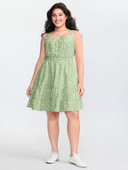 Breezy Floral Print Ruffled Hem Mini Dress