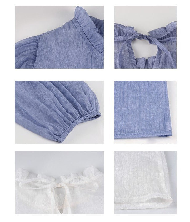 Chiffon Top & Velvet Slip Dress