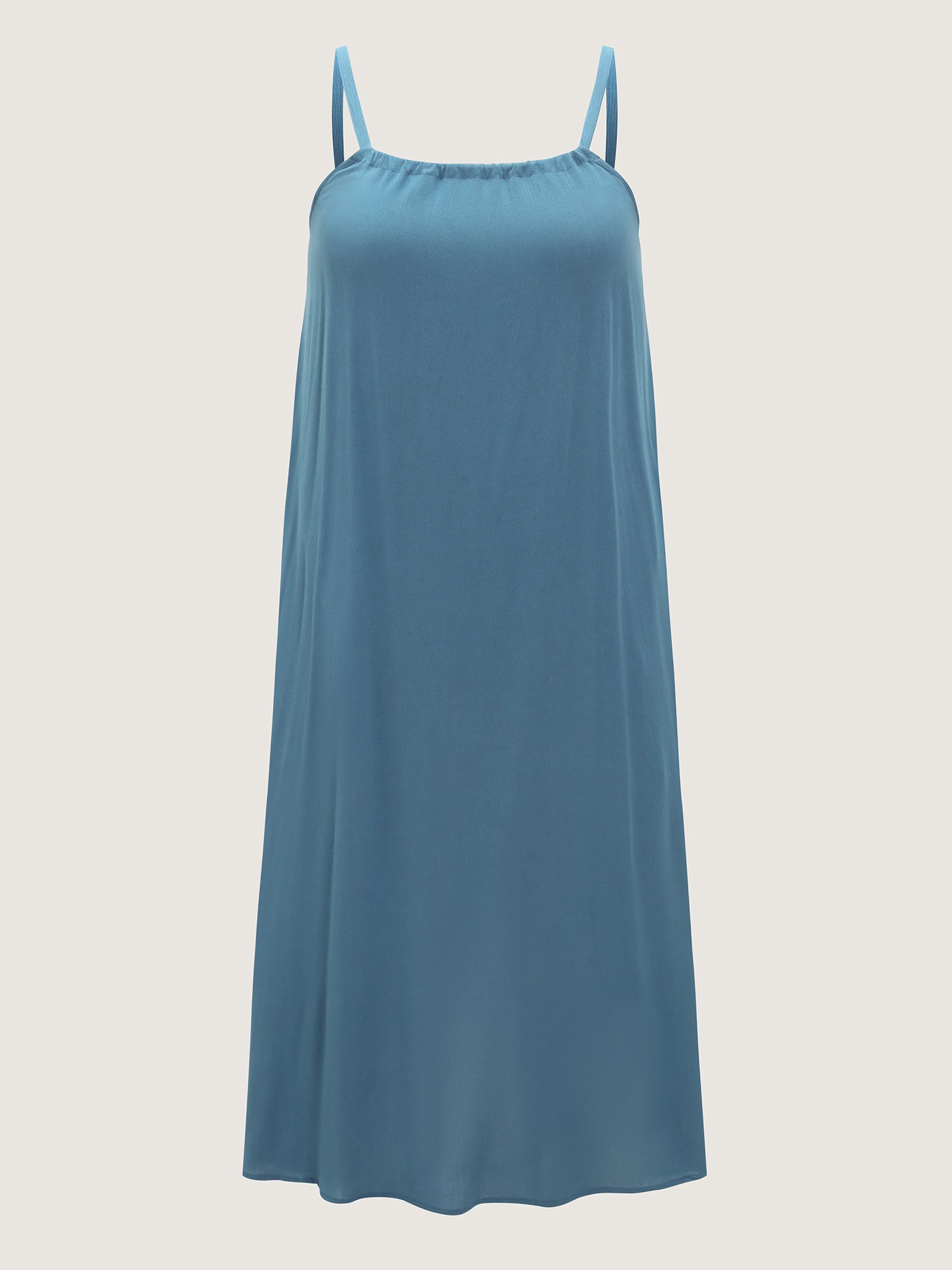 Backless Flowy Cami Plain Midi Dress