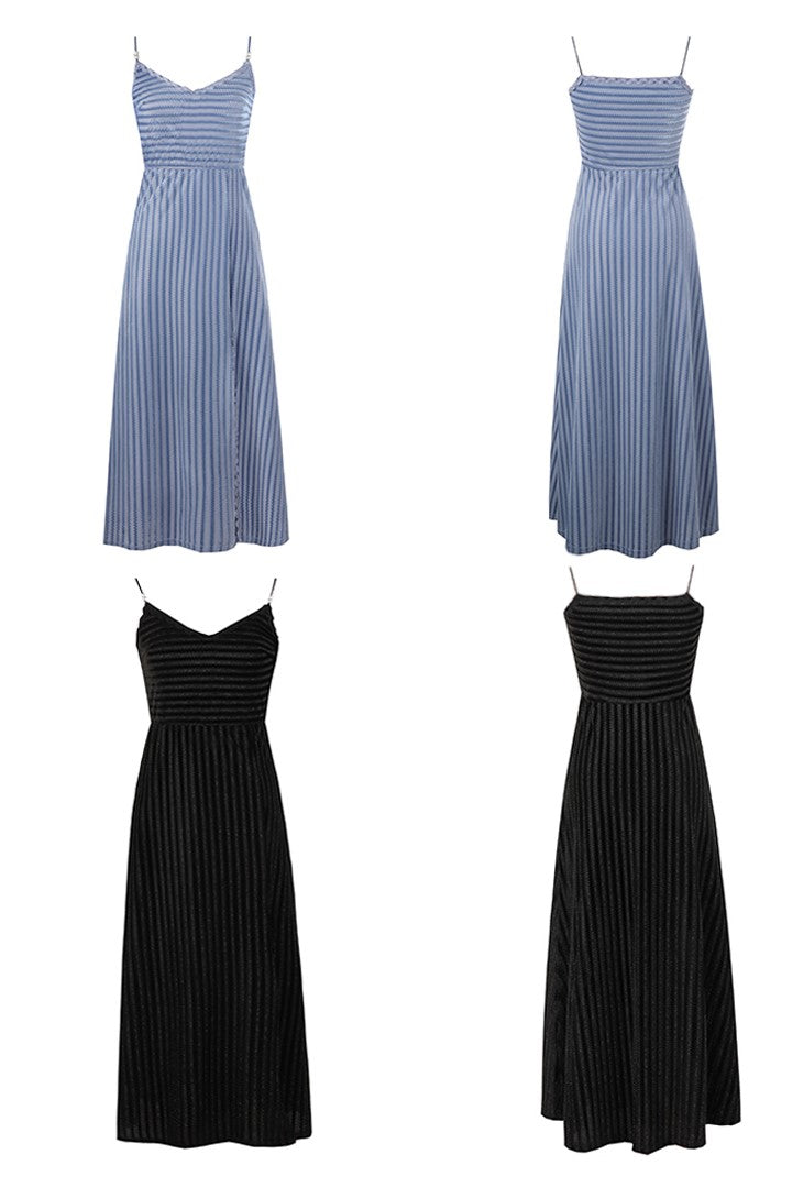 Chiffon Top & Velvet Slip Dress