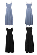 Chiffon Top & Velvet Slip Dress
