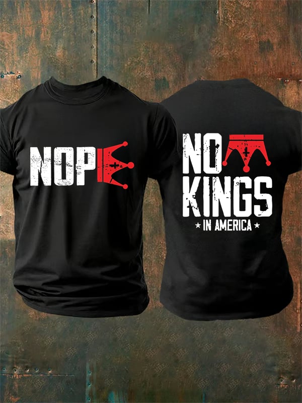 🔥Buy 3 Get 15% Off🔥Men's  No Kings In America T-Shirt
